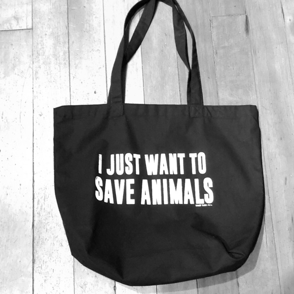 I Just Want To Save Animals Tote Bag - Picture 1 of 1